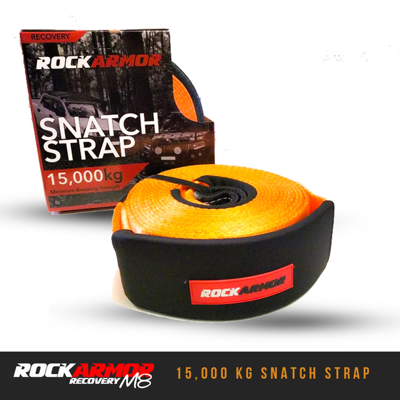 15,000kg Rated Snatch Strap - Rockarmor 4x4
