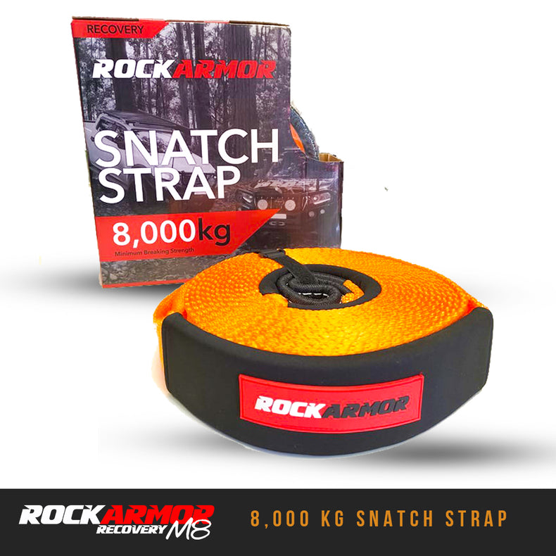 8000kg 9 Meter Recovery Snatch Strap | Rockarmor 4x4