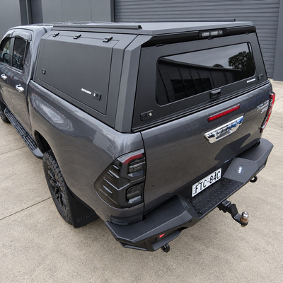 N80 Hilux Rear Step Tow Bar with Rated Recovery Points - Suits Toyota Hilux N80 2015 - 2025