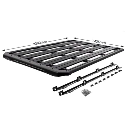 200 Series  Roof Rack Platform 2200 x 1450 Built-In LED Light Bar Suits 2008-2022