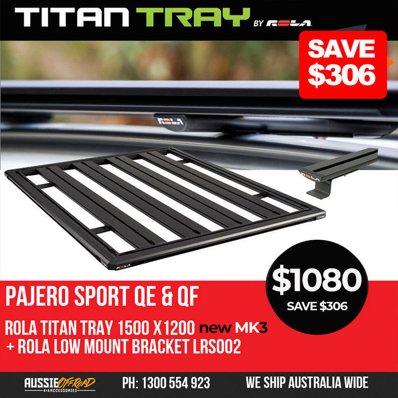 Pajero Sport QE & QF Rola Titan Tray + Low mount kit (1500 x 1200)