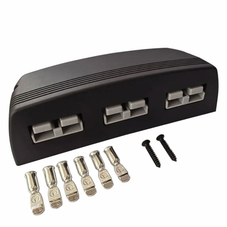 Triple 50A Anderson Surface Mount | Anderson Plugs included