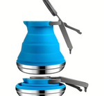 Camping Kettle - Collapsible Save Spacing - Blue