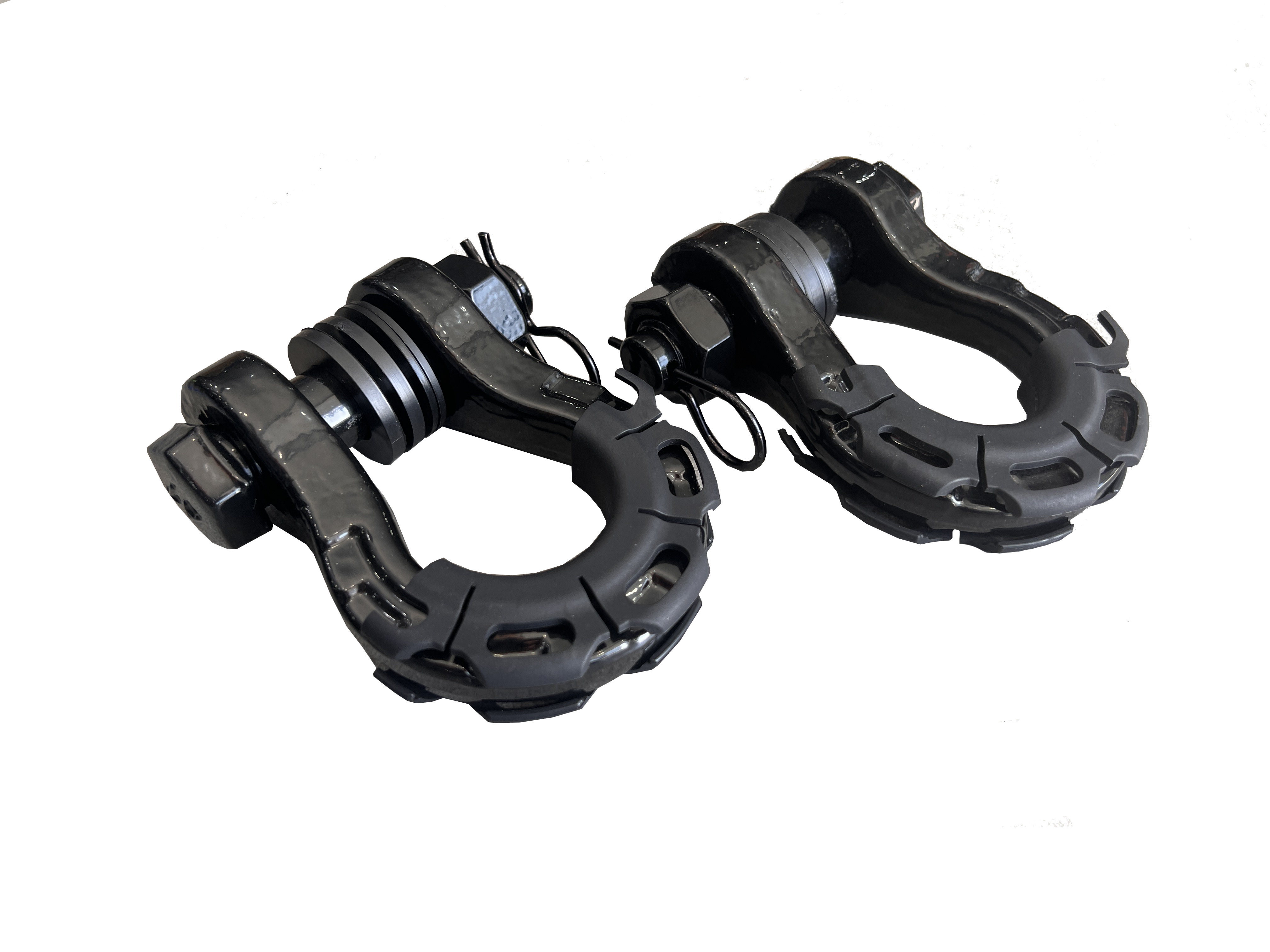 8 Tonne 4X4 Rated Recovery Shackles | Pair (BLACK) – Aussie