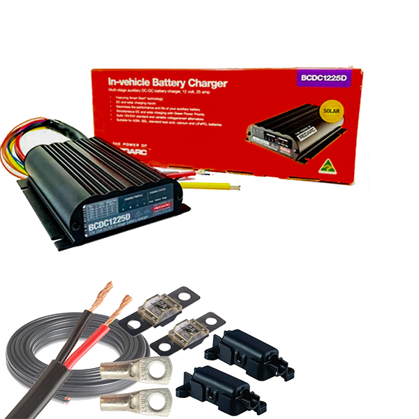 Redarc BCDC 12V Dual Battery Charger + Bonus Wiring Kit
