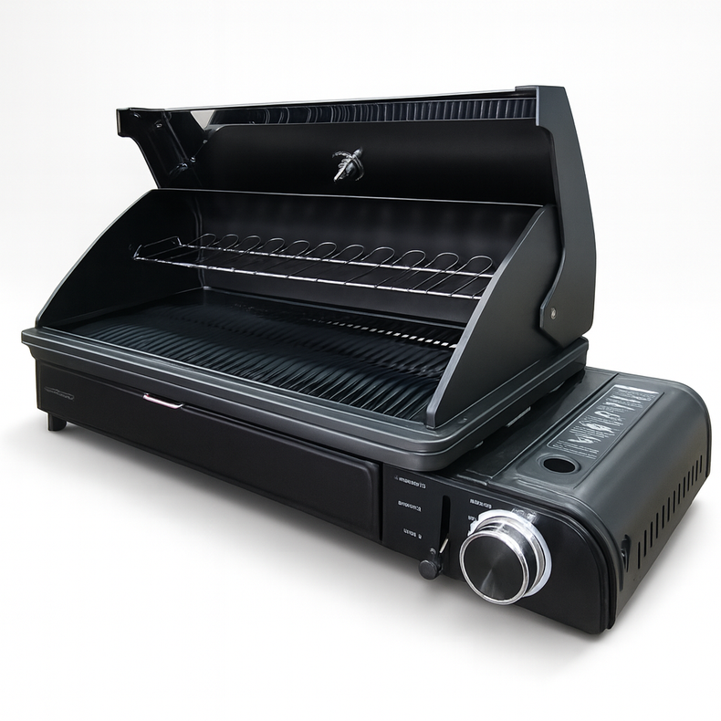 Portable Gas Bbq with lid