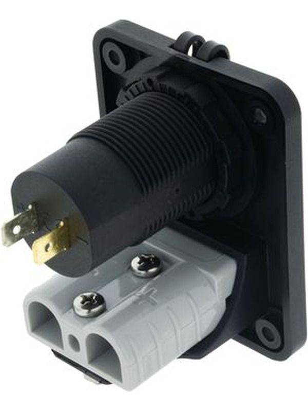 Hulk 4X4 Double Flush Mount Housing 50A Anderson Style Plug (HU7006B)