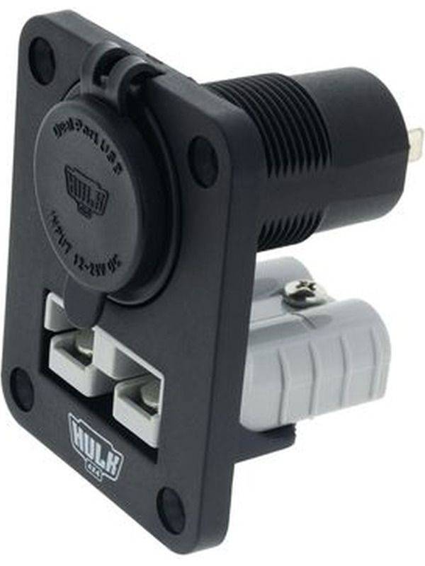 Hulk 4X4 Double Flush Mount Housing 50A Anderson Style Plug (HU7006B)