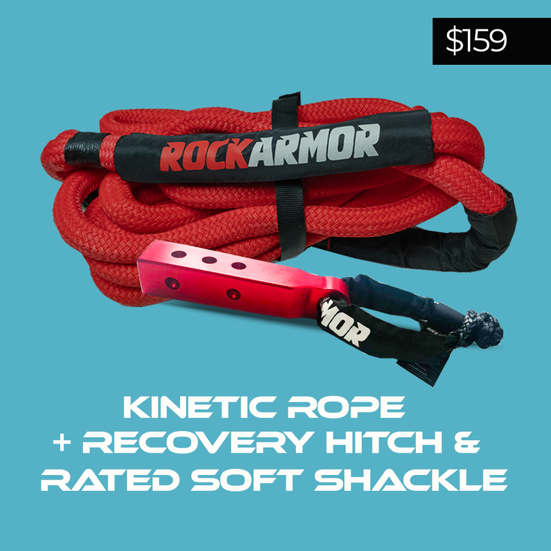 Kinectic Rope + Recovery Hitch + Soft Shackle