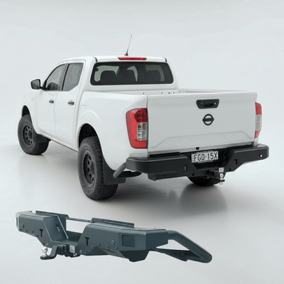 NP300 Navara Rear Step Tow Bar - Rockarmor 4x4