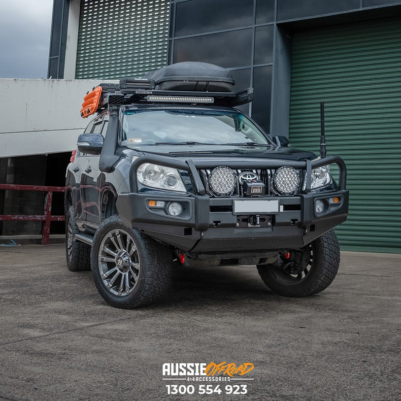 Prado 150 Frontal Pack Bull Bar Winch LED Lights Suits: 1/2009 - 10/2013