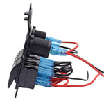 3 Gang Rocker 12v Switch Panel with LED Backlit