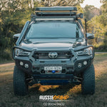 Frontal GT Bull Bar Pack Suits - Hilux 08/2020 - Current 12,000LBS Winch / R85 LED Spotties | Rockamor