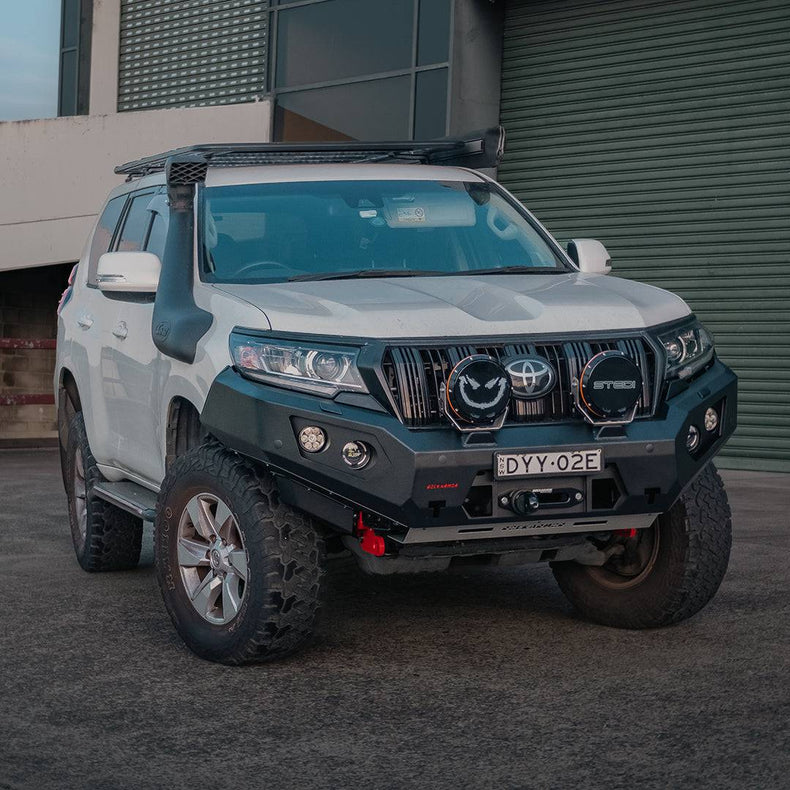 Prado 150 GT Bumper Steel no loop bull bar to Suit 11/2017+