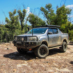 Protek Pack Rockarmor Bull Bar Runva Winch Stedi Spotties Suits Toyota Hilux | 09/2015 -07/2020 | Rockarmor