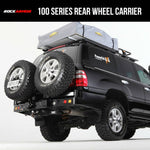 100 series landcruiser rear bar spare wheel carrier
