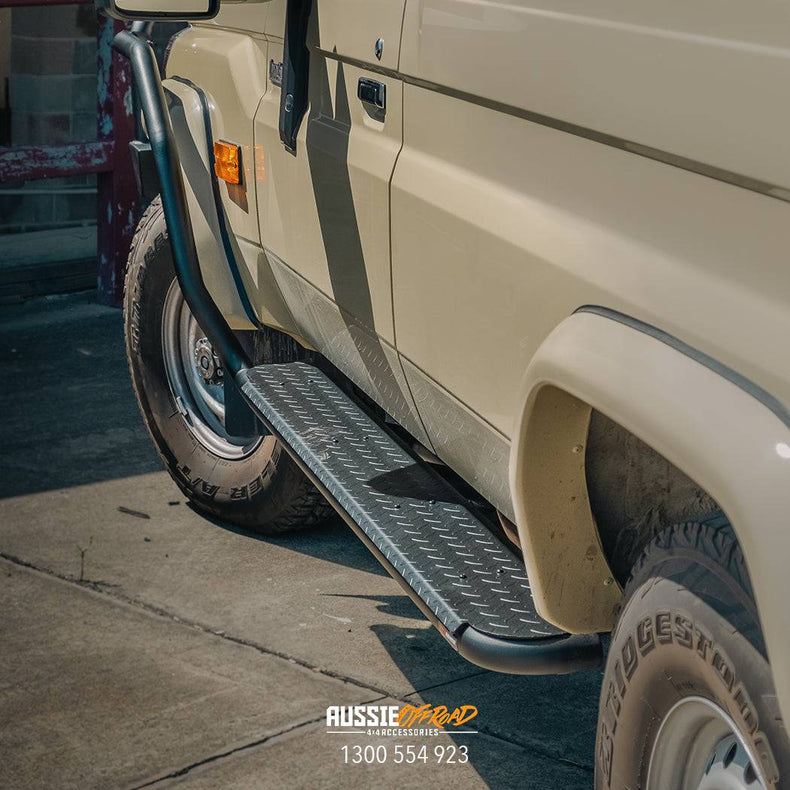 Brush Bar Side Rails Suits: 75/76/78/79 Series Landcruiser
