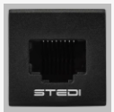 Square Type RJ45 UHF Switch Insert