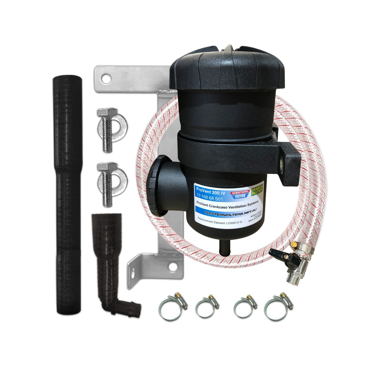Toyota LC Prado (2015-Aug 2020) 2.8L 150s 1GD-FTV Diesel Mann+Hummel ProVent Oil Catch Can Kit OS-PROV-13