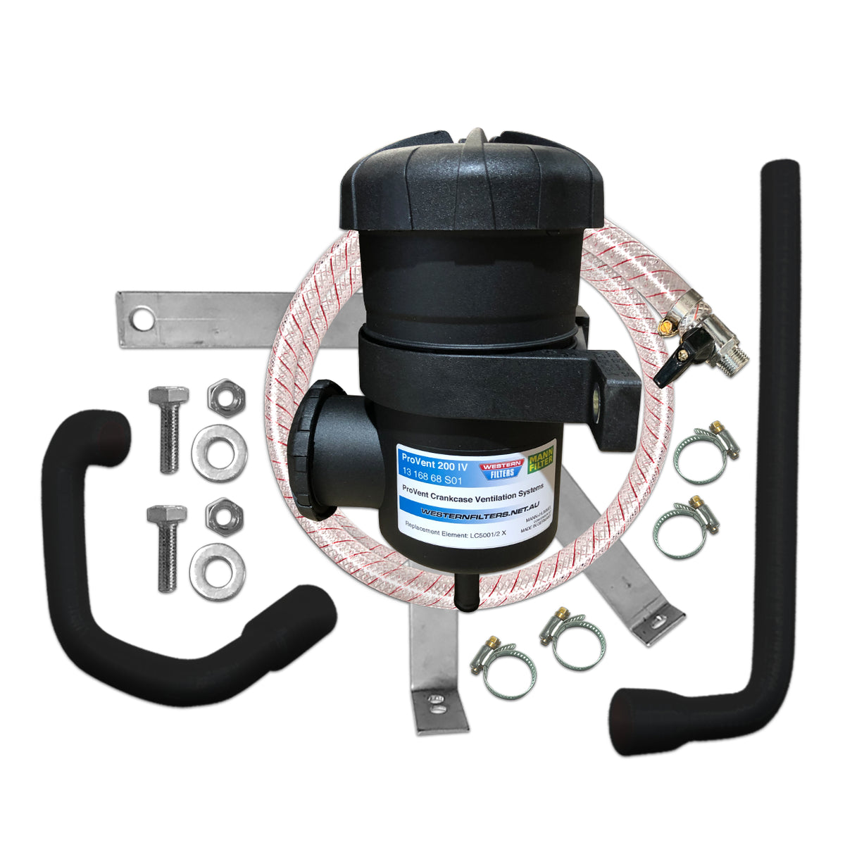 Mitsubishi Triton 2006-15 ML MN 2.5L Challenger 4D56 Mann+Hummel ProVent Catch Can Kit OS-PROV-05-4WD