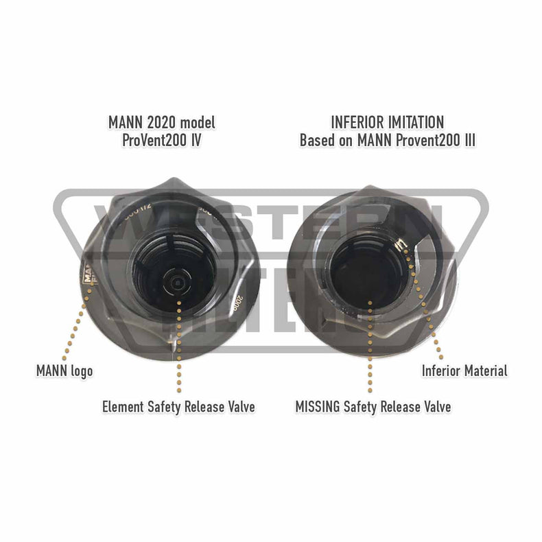 Mitsubishi Triton 2015-23 MQ MR Pajero Sports 2.4L Diesel 4N15 Mann+Hummel ProVent Oil Catch Can Kit OS-PROV-14