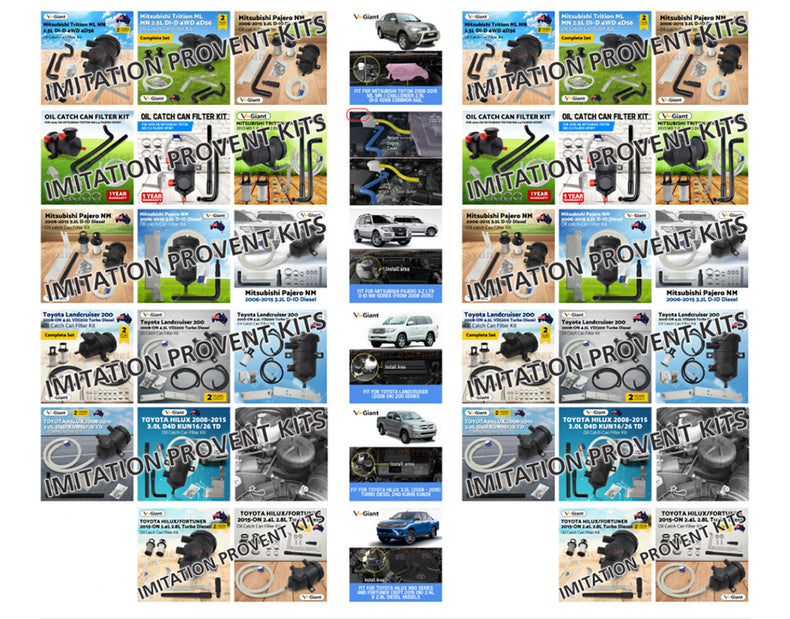 Holden Colorado Trailblazer 2.8L Diesel 2017-20 Duramax LTZ Z71 Mann+Hummel Provent Oil Catch Can Kit OS-PROV-39