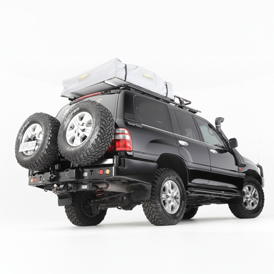 100 Series Rear Bar Spare Wheel Carrier IFS | Rockarmor
