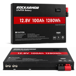 100ah Lithium Battery - Slimline Rockarmor 4x4 