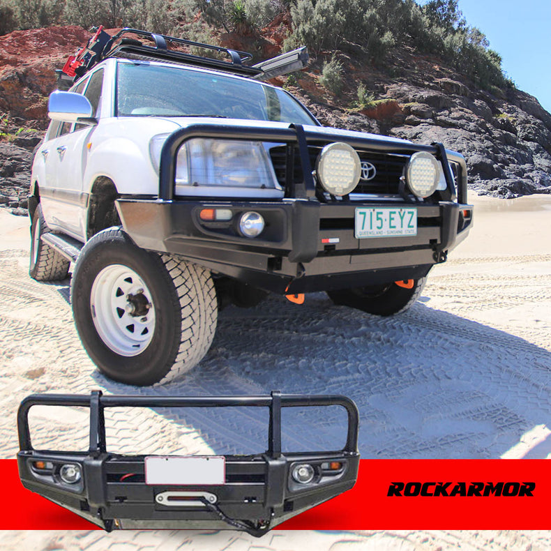 Premium Bull Bar Suits Toyota LandCruiser 100 Series (IFS) | RockArmor