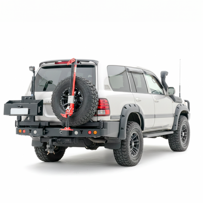 105 Series Rear Bar Spare wheel Carrier | Rockarmor