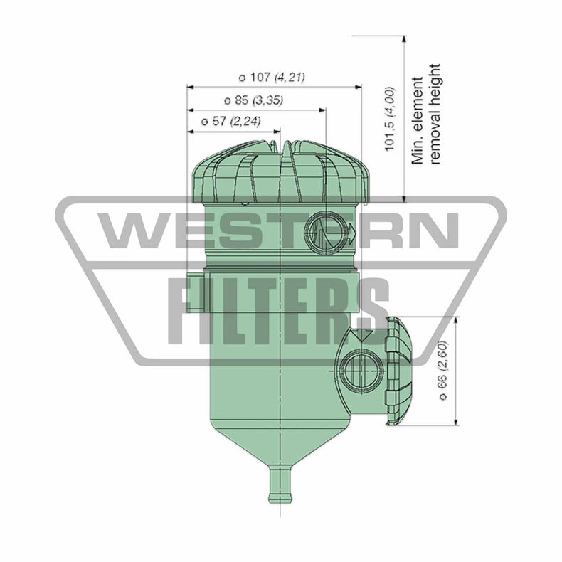 Ford Ranger Raptor 2018-22 PX3 XLT EcoBlue 2.0L Bi Turbo CRi Diesel Mann+Hummel ProVent Catch Can Kit OS-PROV-36