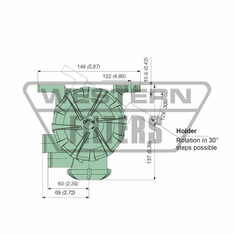 Mitsubishi Triton 2006-15 ML MN 2.5L Challenger 4D56 Mann+Hummel ProVent Catch Can Kit OS-PROV-05-4WD