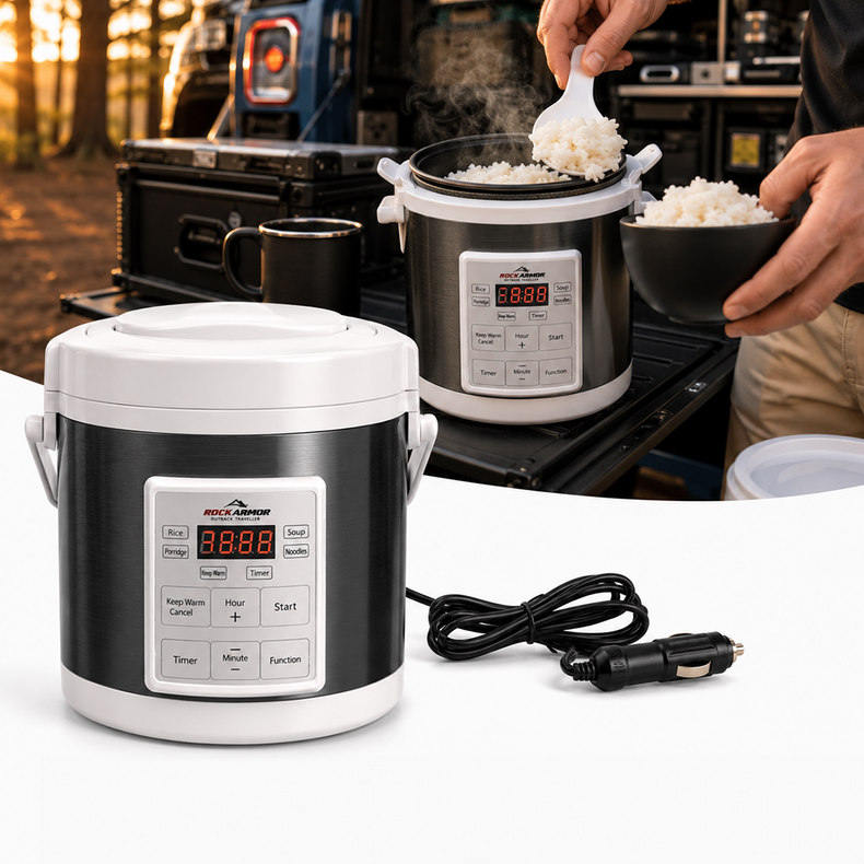 12V Rice Cooker | With Smart Functions | Rockarmor Outback Traveller