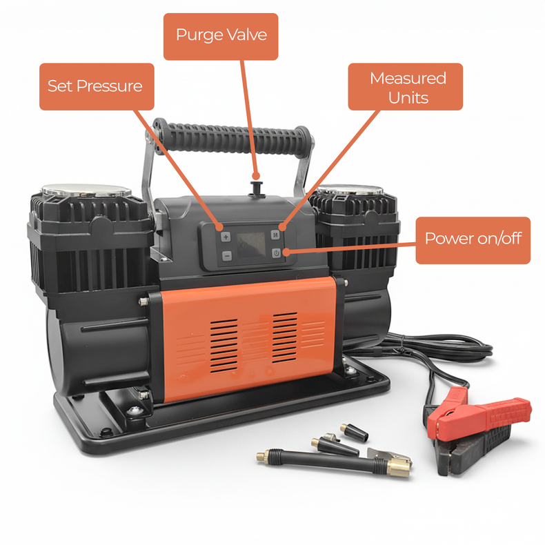 12v air compressor features 