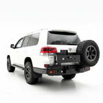 Rockarmnor 200 Series Rear Bar Spare Wheel Carrier & Dual Jerry Can Holder