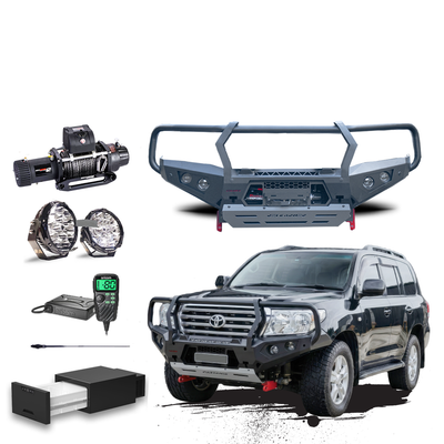200 Series Touring Pack Suits:  200 Series Pre-Face Lift - Bullbar, Winch, Lights, uhf + Free Fridge