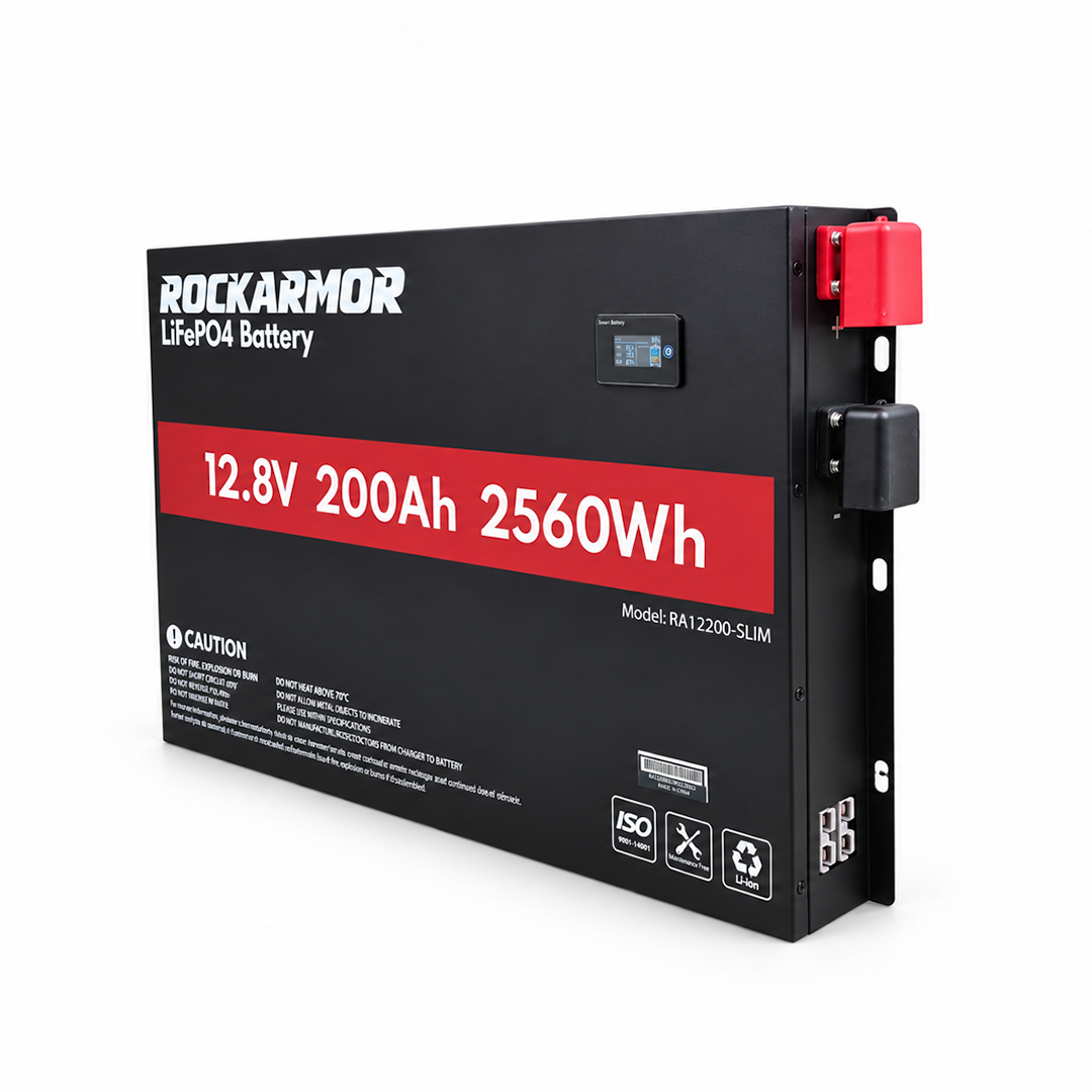 200AH Lithium Battery - Slimline Rockarmor 4x4