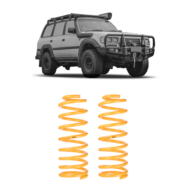 80 Series Rear Suspension Kings Coil Springs (Pair) - Suits 80 Series Landcruiser