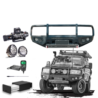 70 Series Touring Pack Suits: 76 / 78 / 79 Series Landcrusier - GT Bullbar, Winch, Lights, uhf + Free Fridge