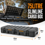 75 Litre Lowline Slim Line Cargo Camping Storage Box