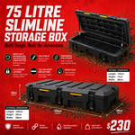 Camping Storage Box Slimline for 4wd 75 litre