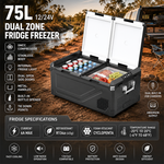 75 Litre Fridge Freezer / Dual Zone