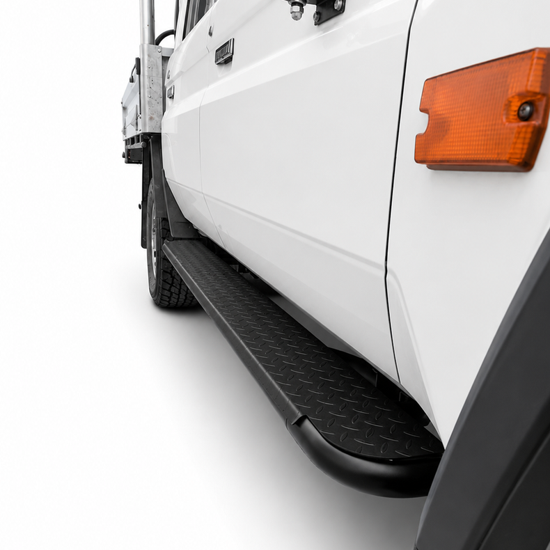 79 Series Dual Cab Rock Slider side steps 