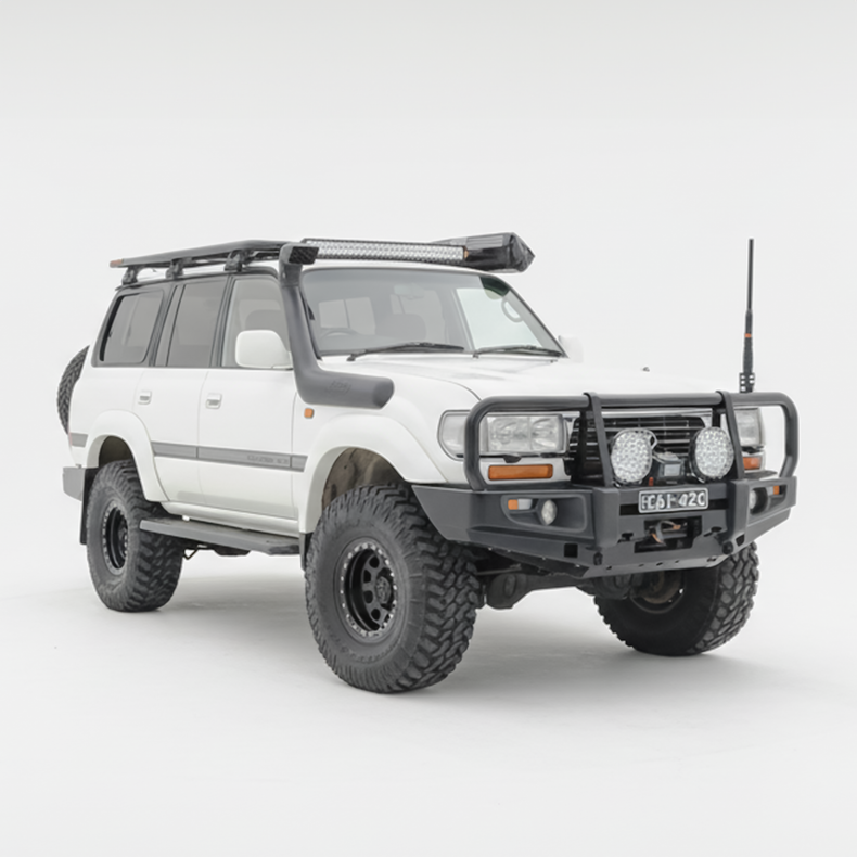 LC80 Rockarmor Bullbar - 80 Series bullbar 63mm tube winch compatible
