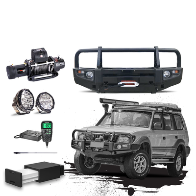 PRADO 90 Touring Pack Suits: 90 Series Prado -  Bullbar, Winch, Lights, uhf + Free Fridge