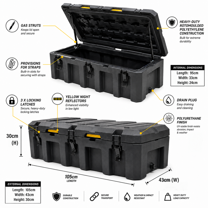 95 Litre Storage Box details
