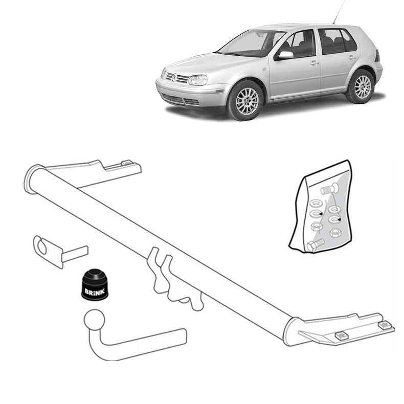 Brink Towbar for Volkswagen Golf (03/1994 - 03/1998), Volkswagen Golf (03/1994 - 03/1998)