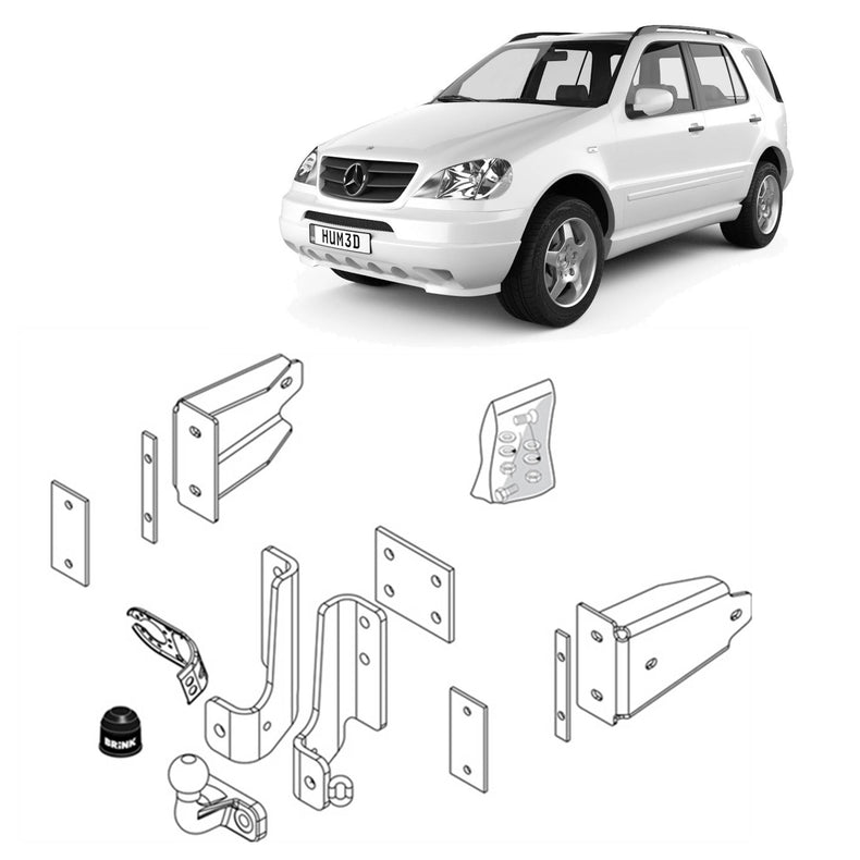 Brink Towbar for MERCEDES-BENZ M-CLASS (09/1998 - 06/2005)