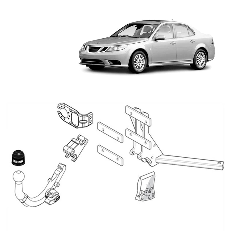 Brink Towbar for Saab 9-3 (10/2003 - 01/2008), Saab 9-3 (11/2002 - 12/2011)