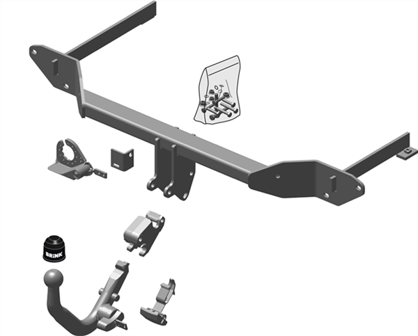 Brink Towbar for Fiat Punto (07/2006 - 12/2011), Fiat Punto (03/2012 - 09/2015)